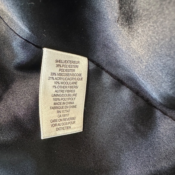 Vintage David Brooks Blue Green Tweed Fully Lined Cardigan Jacket Tassels Sz 8 - Picture 9 of 15